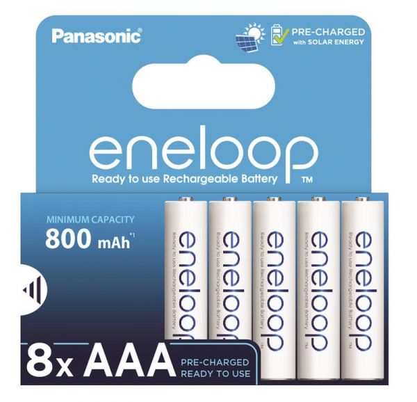 ���������� R3 Panasonic Eneloop BK-4MCDE/8HH AAA/(HR03), 800mAh, LSD Ni-MH, Eco Blister 8��, Japan - �������� 1