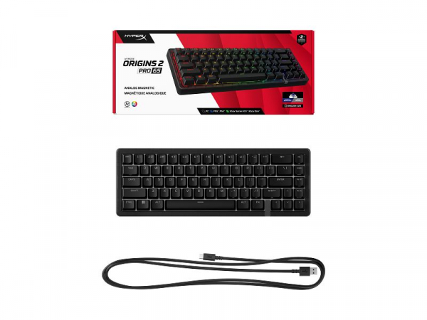 ���������� ��������� HyperX Origins 2 Pro 65, Red V2, USB-A,  8k, Hot-Swap, EN/UA, RGB, ������ BN7S3AA - �������� 6