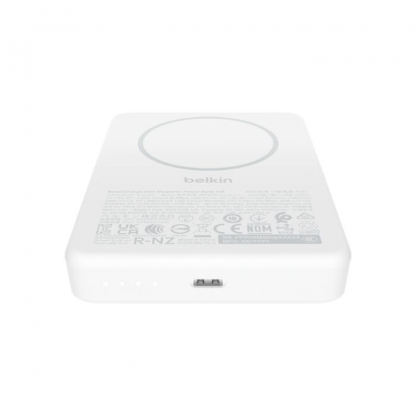 Belkin Power Bank 10000mAh, Slim Magnetic Wireless, white BPD015HQWH - �������� 4
