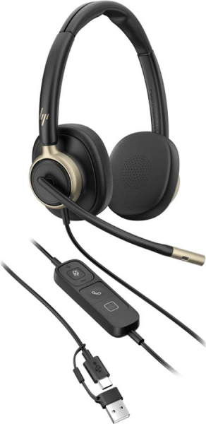 ��������� ����'������ ������ HP Poly Mission 825, USB-A, USB-C, 4 x Uni-mic, ANC, Beamforming, AI noise cancelling, Teams, Zoom, Google Meet, ������ C01FCAA - �������� 1
