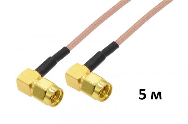 �������� ������ 4Hawks RP-SMA to RP-SMA cable, R/A, black, H155, 5�, 1 �� C1-B-5 - �������� 1