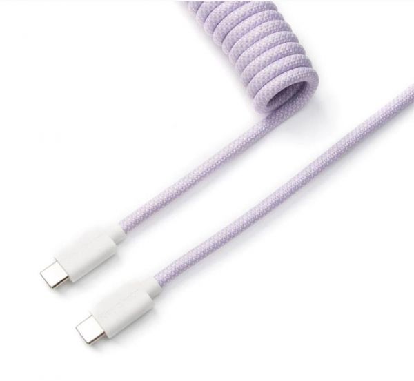 ������ USB-A/USB-C > USB-C ����������/������������� Keychron, 1.36�, Type-C, Coiled Aviator, ���������� CAB17_KEYCHRON - �������� 1