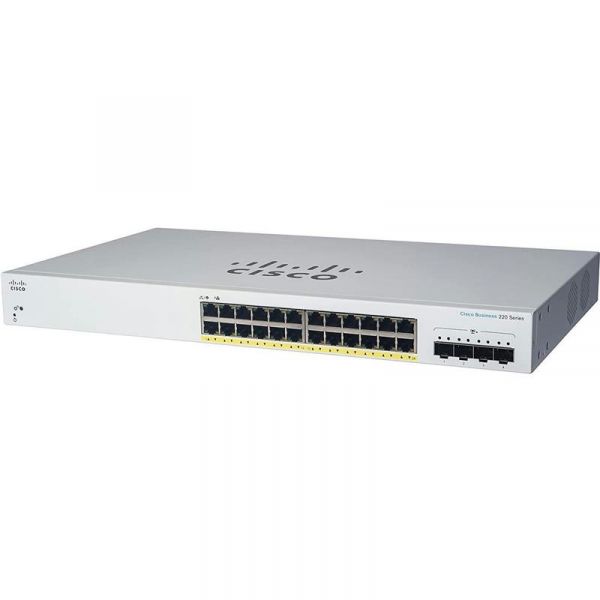 Cisco CBS220 24xGE, 4x10G SFP+, Smart CBS220-24T-4X-EU -  1