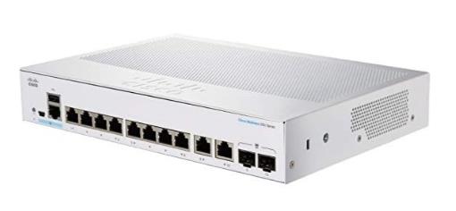  Cisco CBS350 Managed 8-port GE, Ext PS, 2x1G Combo CBS350-8T-E-2G-EU -  1