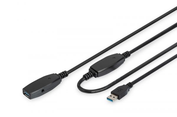 Digitus  USB 3.0 Active Cable, A/M-A/F, 10 m DA-73105 -  1