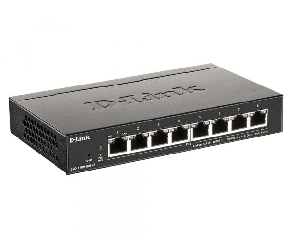 D-Link ��������� DGS-1100-08PV2 8xGE PoE 64��, EasySmart DGS-1100-08PV2 - �������� 2