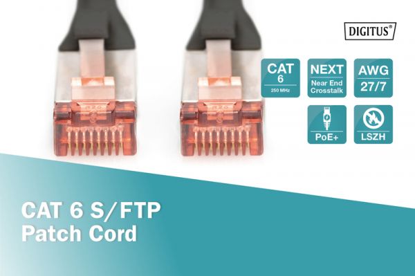 ����-���� DIGITUS CAT 6 S-FTP, 10�, AWG 27/7, LSZH, ������ DK-1644-100/BL - �������� 5