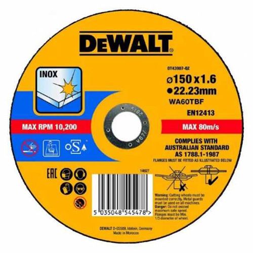 ���� ������� �� ������ DeWalt EXTREME 150�1.6�22.23�� DT43907 - �������� 1