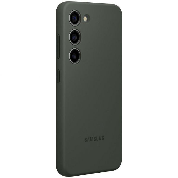 ����� Samsung Silicone Case ��� ��������� Galaxy S23 (S911) Khaki EF-PS911TGEGRU - �������� 4
