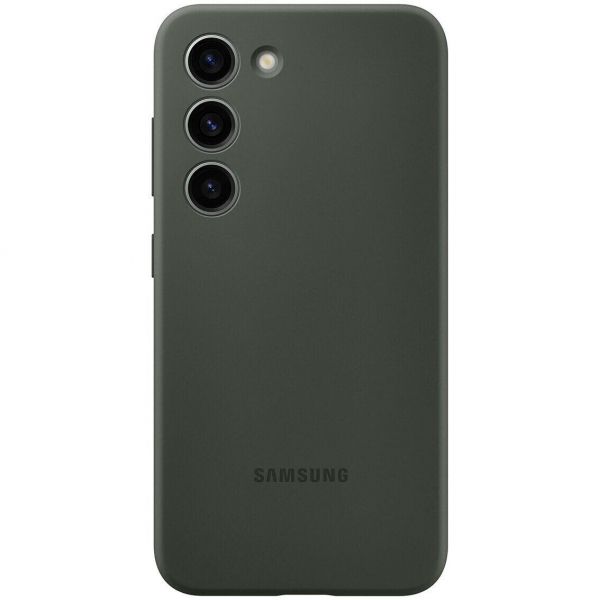 ����� Samsung Silicone Case ��� ��������� Galaxy S23 (S911) Khaki EF-PS911TGEGRU - �������� 1