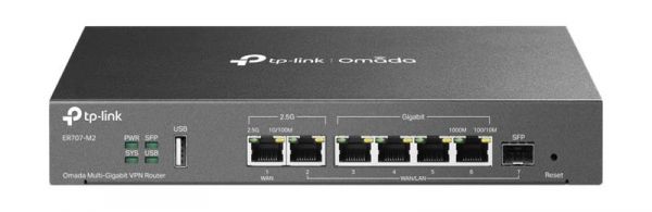   TP-LINK ER707-M2 1x2.5GE LAN 1x2.5GE WAN/LAN 4xGE LAN 1xSFP WAN/LAN 1xUSB 2.0 VPN Omada ER707-M2 -  1