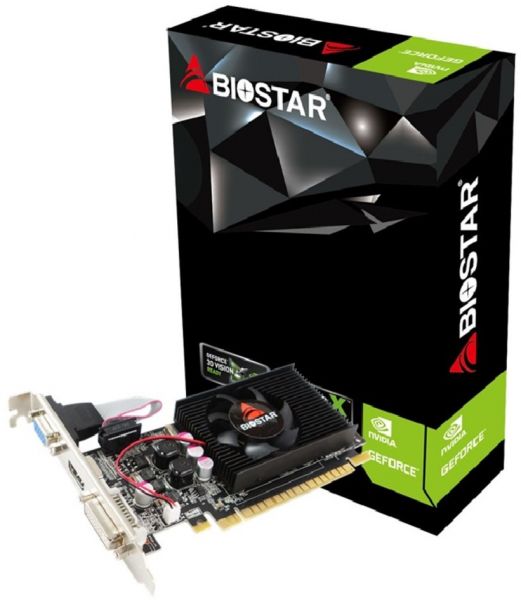 Biostar GeForce GT210 1GB DDR3 64Bit DVI-HDMI-VGA Low profile G210-1GB_D3_LP -  1