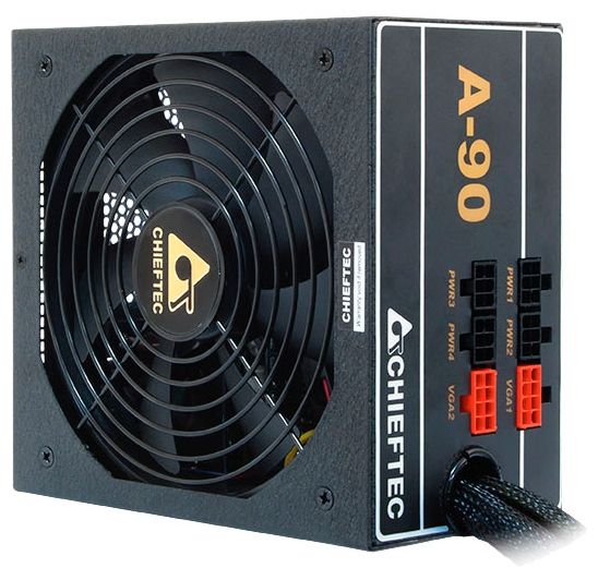 ���� ������� CHIEFTEC A-90  (650W), >90%, 140mm, 1xMB 24pin(20+4), 1xCPU 8pin(4+4), 3xMolex, 6xSATA, 2xPCIe 8pin(6+2), Modular GDP-650C - �������� 3