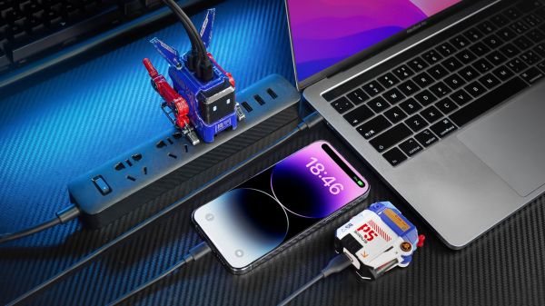 �������� ���������� ������� GravaStar Alpha65 65�� 2XUSB-C/USB-A, War-Damaged Blaze Blue GRAVASTARA65_OPP_EUK - �������� 11