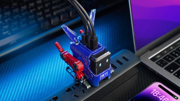 �������� ���������� ������� GravaStar Alpha65 65�� 2XUSB-C/USB-A, War-Damaged Blaze Blue GRAVASTARA65_OPP_EUK - �������� 10