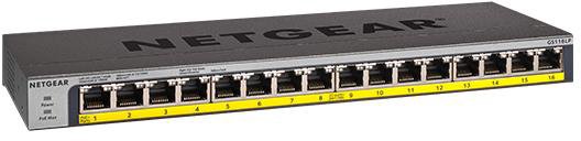 ���������� NETGEAR GS116PP  16x1GE PoE+(183��), FlexPoE, ������������� GS116PP-100EUS - �������� 3