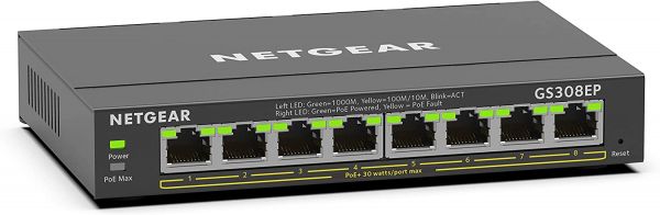 ���������� NETGEAR GS308EP 8xGE PoE+(62��), ����������� GS308EP-100PES - �������� 1