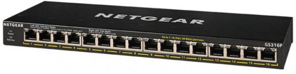 ���������� NETGEAR GS316P 16xGE PoE+ (115��), FlexPoE, ������������� GS316P-100EUS - �������� 2