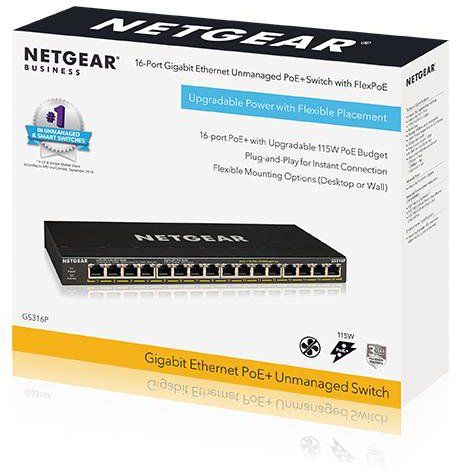 ���������� NETGEAR GS316P 16xGE PoE+ (115��), FlexPoE, ������������� GS316P-100EUS - �������� 5