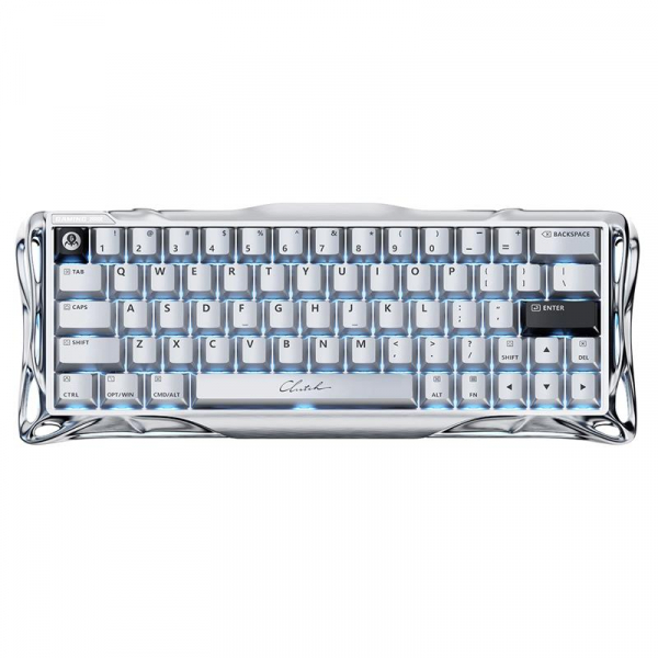 ��������� �������� GravaStar Mercury V60 Pro 60keys, GravaStar Blackcore, USB-A, 8k, RGB, Chrome Silver GSV60PRO_XTAL_SLV - �������� 1