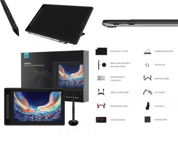 ����������� ������� Huion Kamvas Pro 13 2.5K ������ GT1302 - �������� 1
