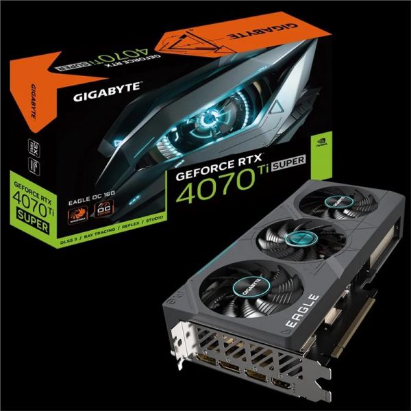 Gigabyte ³ GeForce RTX RTX 4070 Ti SUPER 16GB GDDR6X EAGLE OC GV-N407TSEAGLE_OC-16GD -  1