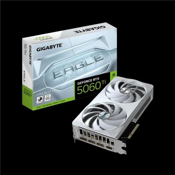  GIGABYTE GeForce RTX 5060 Ti 16GB GDDR7 EAGLE ICE GV-N506TEAGLEOC_ICE-16GD -  1