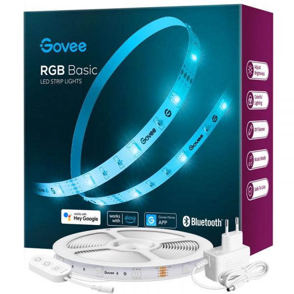    Govee H6154 RGB Smart Wi-Fi + Bluetooth LED Strip Lights 15  H61543A1 -  1