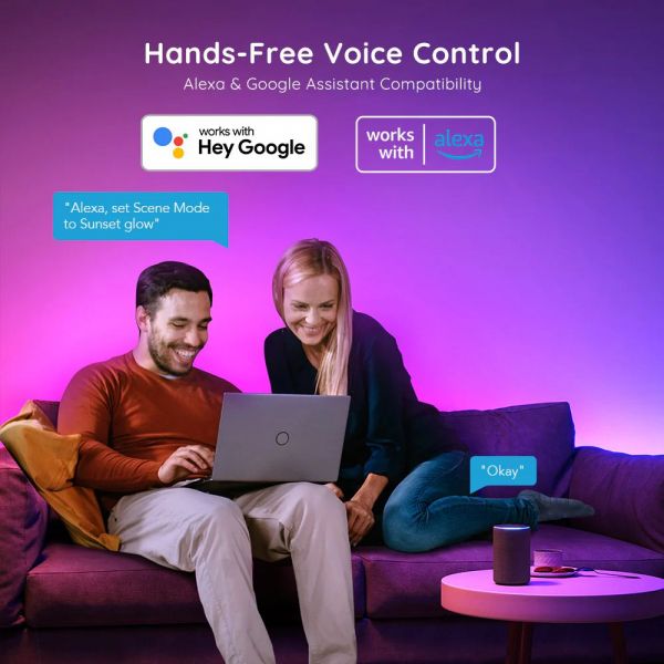 Govee ������ ���������� ������� H618A RGBIC Basic Wi-Fi + Bluetooth LED Strip Light 5� ����� H618A3D1 - �������� 9