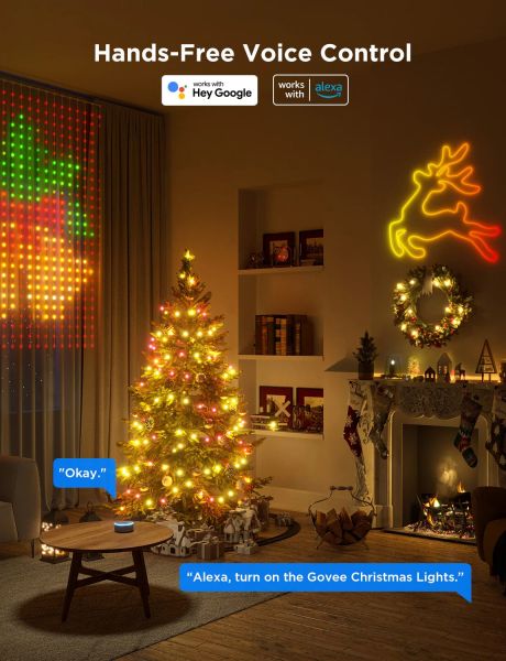 Govee ó Smart LED H70C2 Christmas Light, 100 Leds, RGBIC, IP65, 10,   H70C13D1 -  3