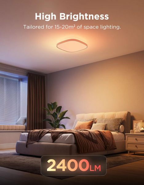 ���������� ���������� Govee H60A4 30cm Smart Square Ceiling Light, RGBWW + RGBIC, WI-FI/Bluetooth, ���� H80A4C01 - �������� 13
