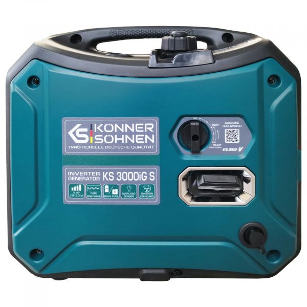 Gasoline inverter generator Konner&Sohnen KS 3000iG S, 230V, 3.0-3.3kW, manual starter, 22.5kg KS3000IGS - �������� 14