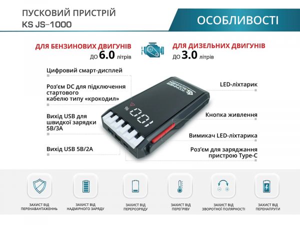 �������� ���������� ����������� Konner&Sohnen KS JS-1000, 12000����, 500�/1000�, 0.95�� KSJS-1000 - �������� 8