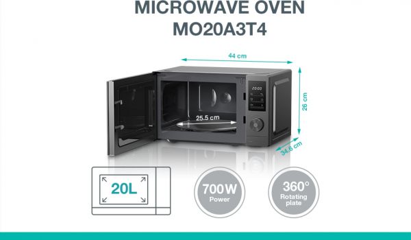 ������������� ���� Gorenje, 20�, ������. ������., 700��, �������, ���� MO20A3T4 - �������� 2