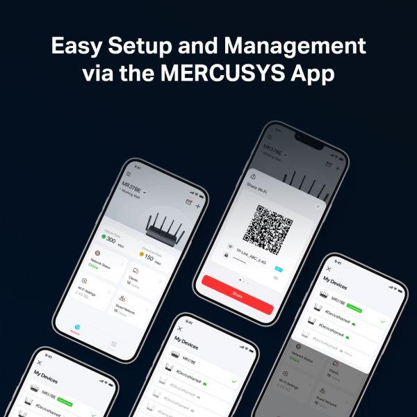 ������������� MERCUSYS MR37BE BE6500, 2xGE LAN, 1x2.5GE LAN, 1x2.5GE WAN, MESH MR37BE - �������� 9