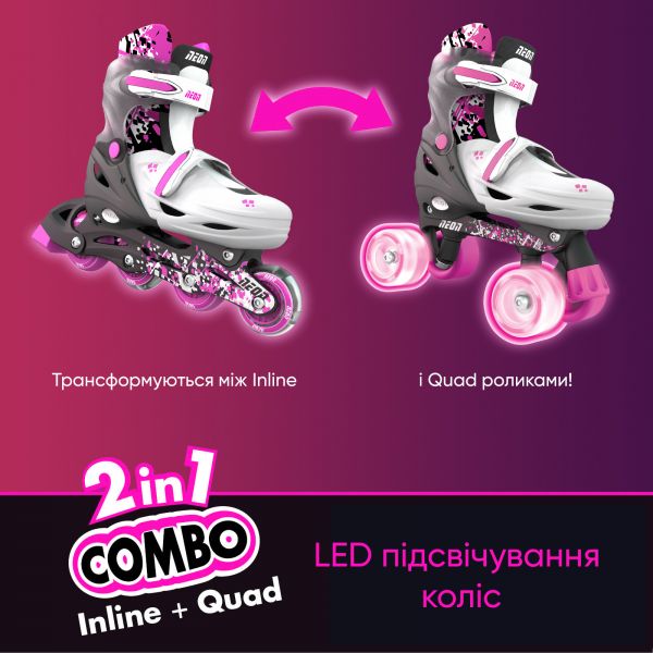   Neon Combo Skates  ( 30-33) NT30P4 -  9