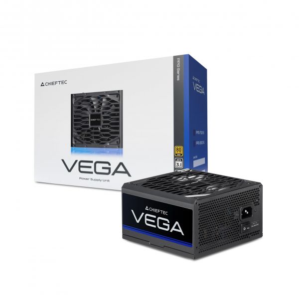 Chieftec ���� �������� Vega (850W), >90%, 80+ Gold, 135�� FDB, 1xMB 24pin(20+4), 2xCPU 8pin(4+4), 3xMolex, 6xSATA, 4xPCIe 8pin(6+2), 1xPCIe GEN5 16pin PPG-850-S - �������� 1