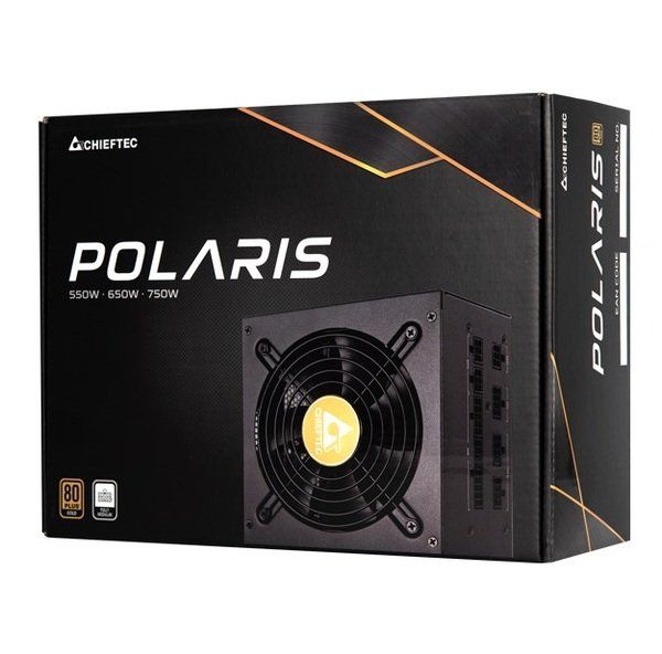 Chieftec   RETAIL Polaris PPS-750FC,12cm fan,a/PFC,24+8,3xPeripheral,8xSATA,4xPCIe,modula PPS-750FC -  5