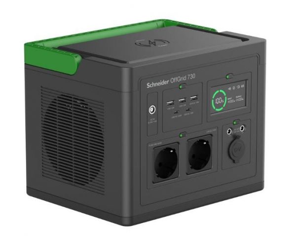 APC ������� ������� ������� Schneider OffGrid Portabl e Power Station 700, 738Wh Lithium-ion, 2 Schuko,  PPS730-GR - �������� 1
