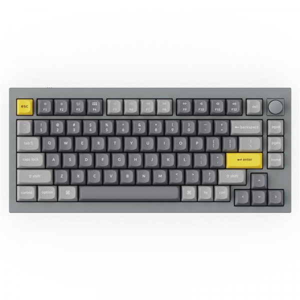 ���������� ������������ Keychron Q1 75Key, Gateron Phantom Blue, Hot-Swap, QMK, Knob, USB-A, EN, RGB, ѳ��� Q1N2_KEYCHRON - �������� 1