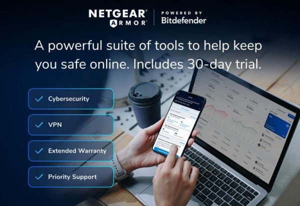 ������� WiFi-Mesh NETGEAR Orbi RBE372 BE5000 2��� ����� (RBE372-100EUS) - �������� 5