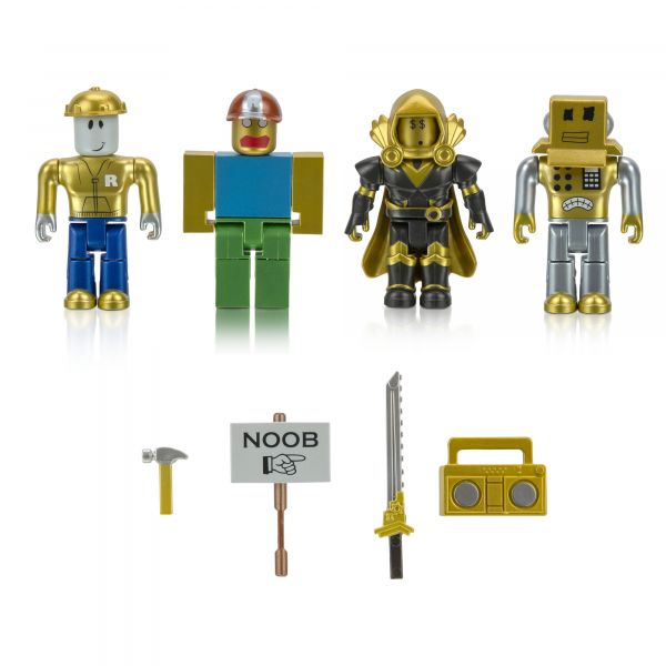 Roblox   Jazwares Four Figure Pack Roblox Icons - 15th Anniversary Gold Collectors Set ROB0527 -  3