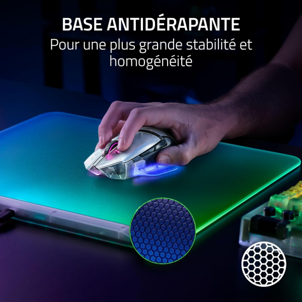 ������ ��� ���� ������� ����������� Razer  Firefly V2 Pro, � (360�278�4.6��), RGB, Phantom White Ed. RZ02-04920400-R3M1 - �������� 7
