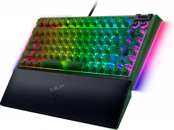 ��������� ��������� Razer BlackWidow V4 75%, 83key, Mechanical Tactile Switch GEN-3, USB-A, EN, RGB, Phantom Green Ed. RZ03-05003300-R3M1 - �������� 9