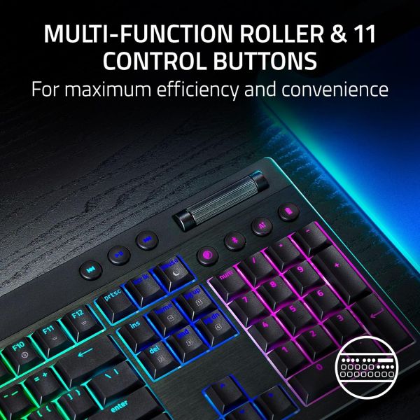 ��������� ��������� BlackWidow V4 Low-profile HyperSpeed, 104key, Yellow Switch, USB-A/WL/BT, EN, RGB, ������ RZ03-05271500-R3M1 - �������� 4