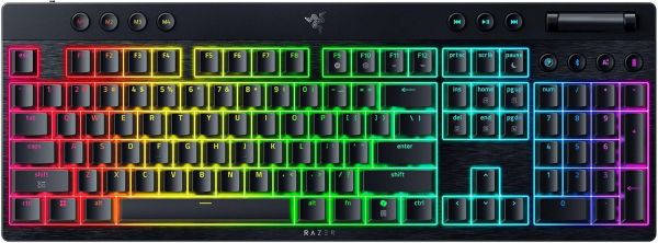 ��������� ��������� BlackWidow V4 Low-profile HyperSpeed, 104key, Yellow Switch, USB-A/WL/BT, EN, RGB, ������ RZ03-05271500-R3M1 - �������� 1
