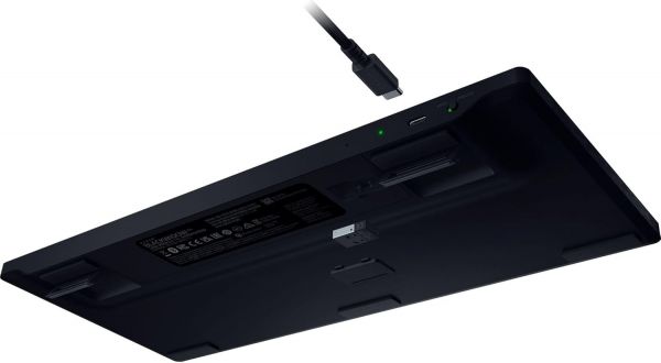 ��������� ��������� Razer BlackWidow V4 Low-profile TKL HyperSpeed, 87key, Yellow Switch, USB-A/WL/BT, EN, RGB, ������ RZ03-05450100-R3M1 - �������� 10