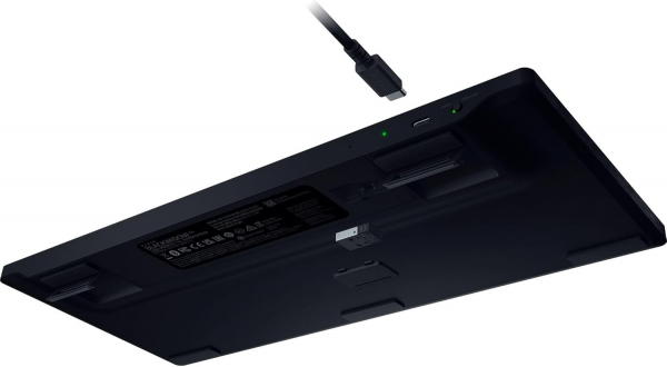 ��������� ��������� Razer BlackWidow V4 Low-profile TKL HyperSpeed, 87key, Green Switch, USB-A/WL/BT, EN, RGB, ������ RZ03-05450500-R3M1 - �������� 10
