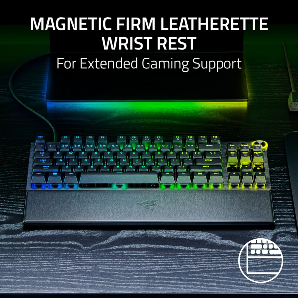 ��������� ��������� Razer Huntsman V3 Pro TKL 8KHz, 84key, Analog Optical Switch Gen-2, USB-A, EN, RGB, ������ RZ03-05520100-R3M1 - �������� 12