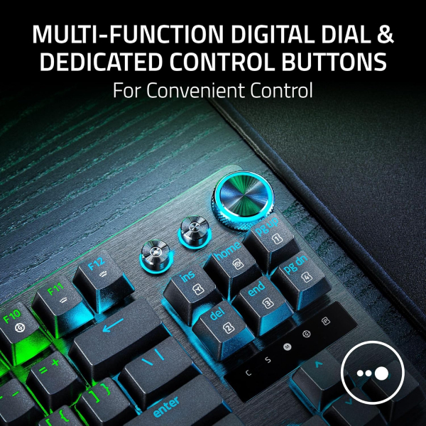 ��������� ��������� Razer Huntsman V3 Pro TKL 8KHz, 84key, Analog Optical Switch Gen-2, USB-A, EN, RGB, ������ RZ03-05520100-R3M1 - �������� 10